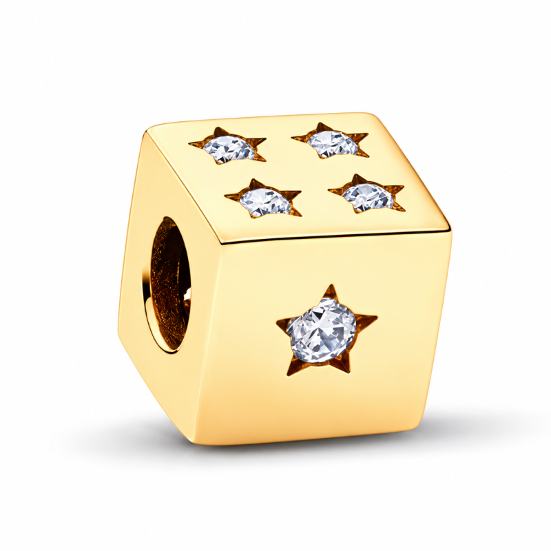 Charm pour bracelet cadeau fan jeux société dè doré