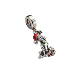 charm pour bracelet chien pluto noel