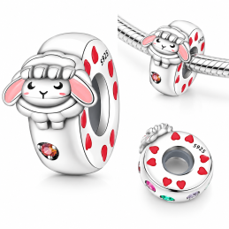 Charm pour bracelet bloqueur mouton coeur