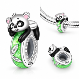Charm pour bracelet panda sur bloqueur