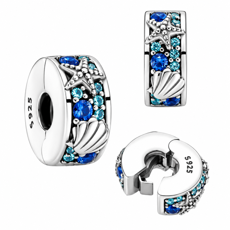 Charm pour bracelet séparateur coquillage