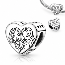 Charm pour bracelet cadeau meilleure amie soeur