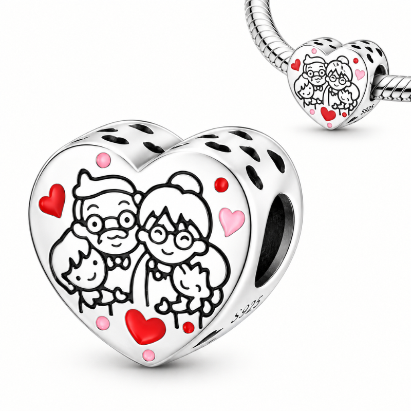 Charm pour bracelet cadeau papie mamie petits enfants