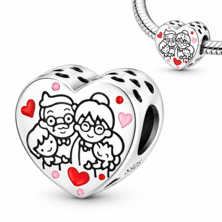 Charm pour bracelet cadeau papie mamie petits enfants