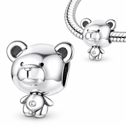 Charm pour bracelet ours nounours grosse tête