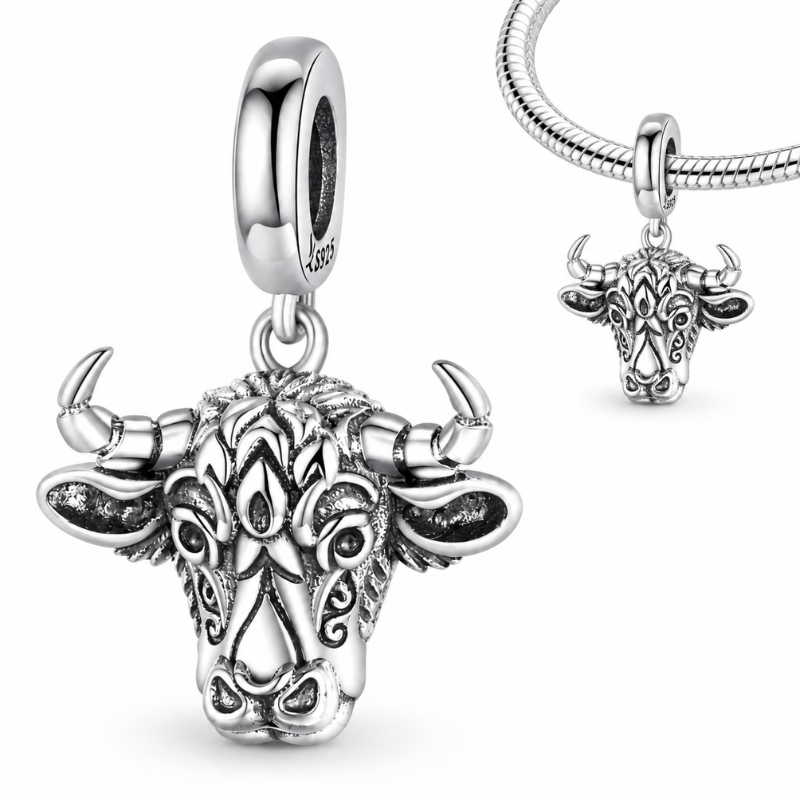 Charm pour bracelet tête de taureau
