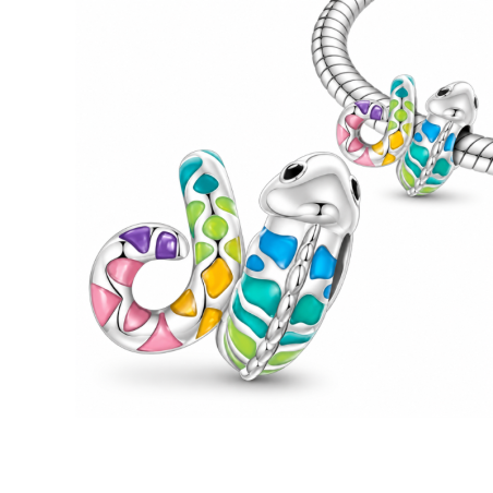 Charm pour bracelet caméléon coloré