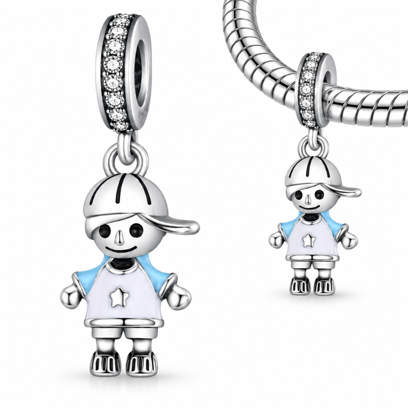 Charm pour bracelet enfant garçon casquette