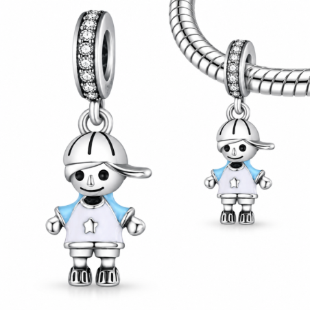 Charm pour bracelet enfant garçon casquette