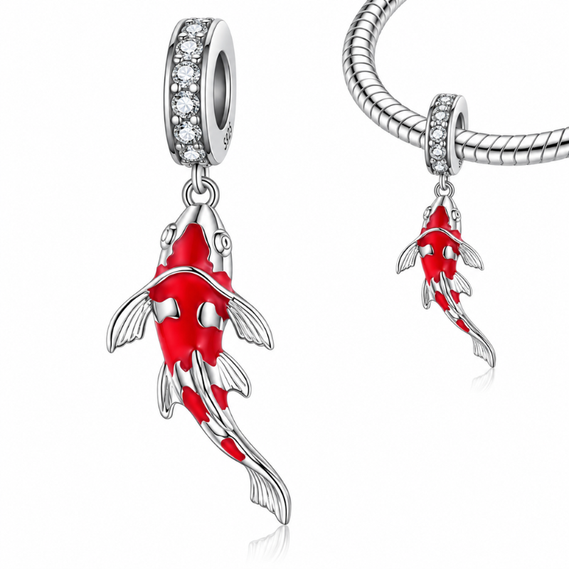 Charm pour bracelet poisson carpe koi
