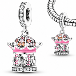 Charm pour bracelet manège carrousel chevaux