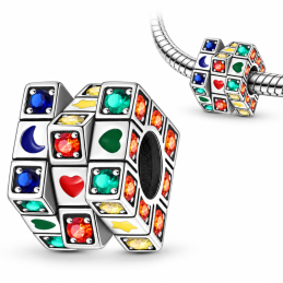 Charm pour bracelet rubik s cube