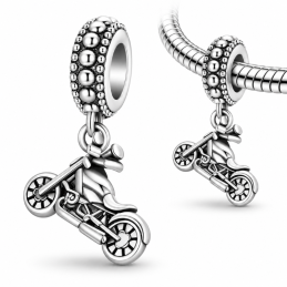 Charm pour bracelet moto course