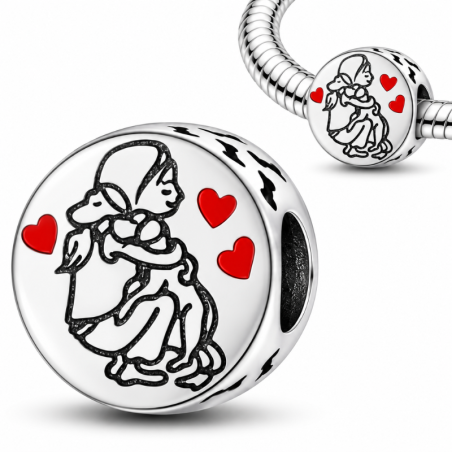 Charm pour bracelet j'aime mes chiens