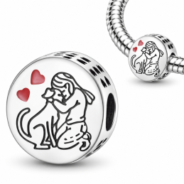 Charm pour bracelet j'aime mon chien