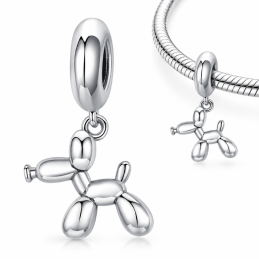 Charm pour bracelet chien ballon