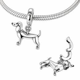 Charm pour bracelet chien teckel