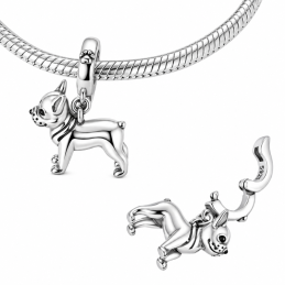 Charm pour bracelet chien bouledogue