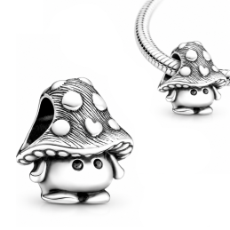 Charm pour bracelet petit champignon coeur