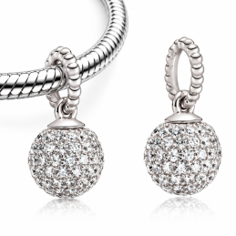 Charm pour bracelet boule strass