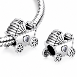Charm pour bracelet poussette cadeau maman