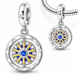 Charm pour bracelet soleil lune étoiles