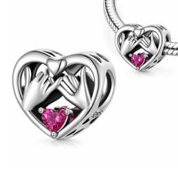 Charm pour bracelet cadeau maman mains jointes