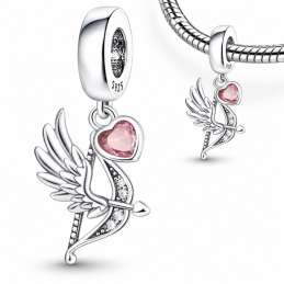 Charm pour bracelet arc aile de l'amour