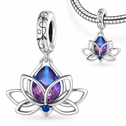 Charm pour bracelet fleur de lotus