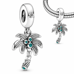 Charm pour bracelet palmier vacance mer