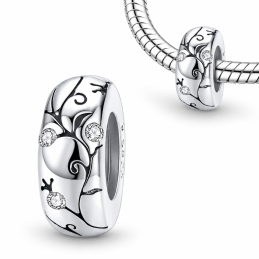 Charm bijou pour bracelet séparateur branche strass