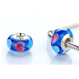 Charm pour bracelet murano espaceur séparateur fleurs