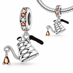 Charm pour bracelet théière cadeau amatrice de thè