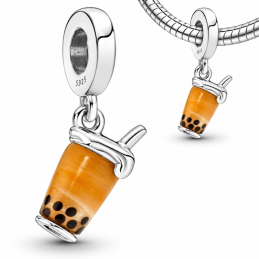 Charm bijou pour bracelet thé glacé été bubble tea
