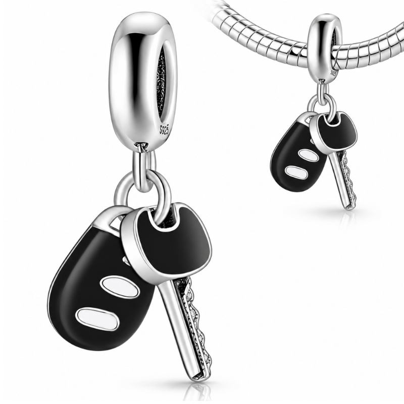 Charm pour bracelet clef de voiture cadeau permis