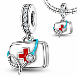 Charm pour bracelet soignant premiers secours infirmière