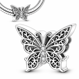 Charm pour bracelet papillon ajouré