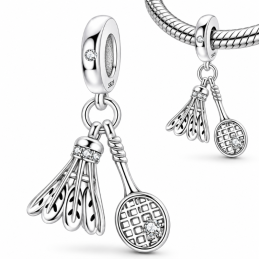 Charm bijou pour bracelet cadeau joeuse badminton