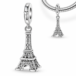 Charm pour bracelet argent tour Eiffel Paris