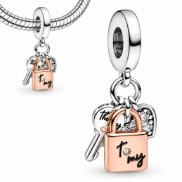 Charm pour bracelet clef cadena cadeau amoureux