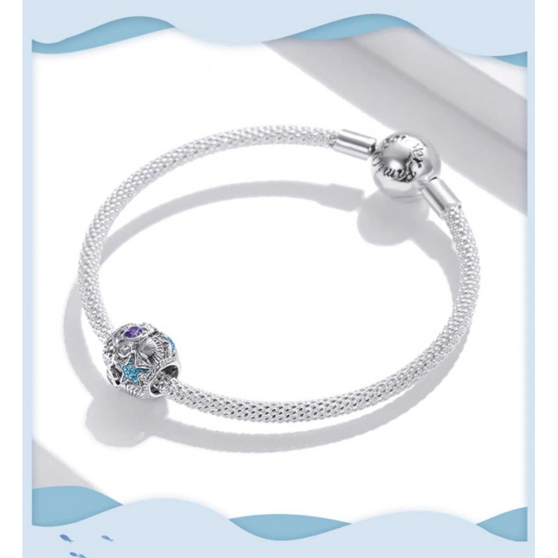 Bracelet Acier Inoxydable Doré - Motif Mer Coquillage étoile - Neuf Sans Emballage