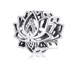 Charm bijou pour bracelet argent collection fleur feuille