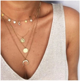Collier or long soleil...