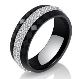 Bague design anneau noir...