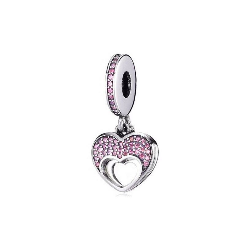 Charm pour bracelet collection coeur amour clef QO