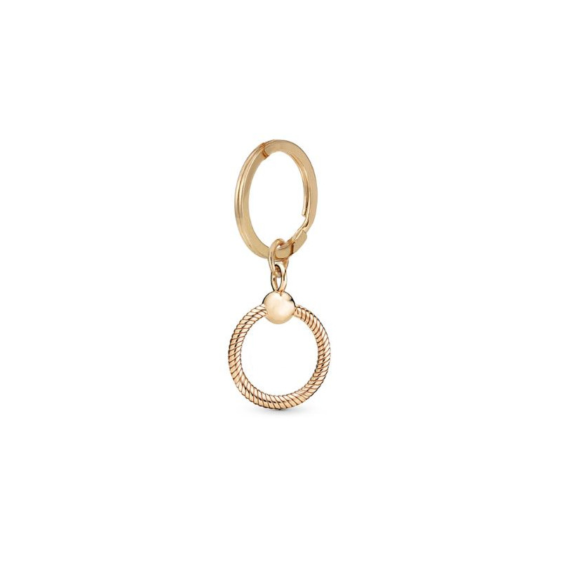 Porte clés pour bijoux charm or anneau