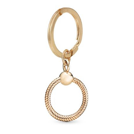Porte clés pour bijoux charm or anneau