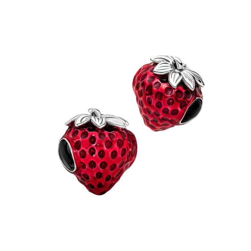 Charm bijoux pendentif argent Fruit fraise été