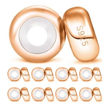 Lot de 10 Charms bijoux pendentif séparateur espaceur bloqueur or rose