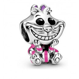 Charm bijou pour bracelet chat cheshire alice argent